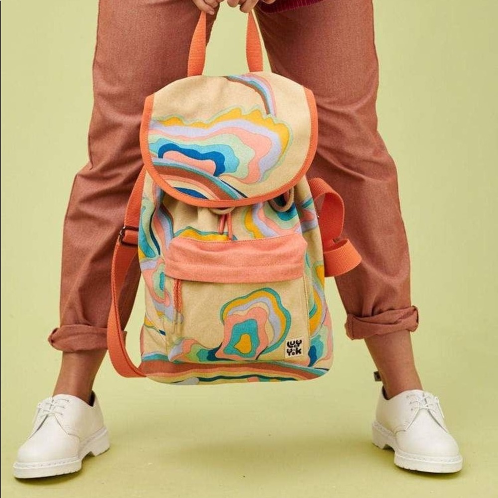 Lucy and Yak Skyline Drawstring Backpack